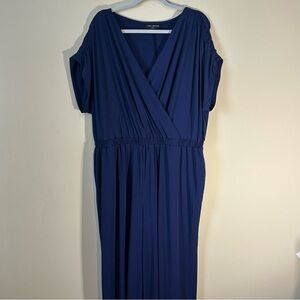 Lane Bryant Deep Blue jumpsuit formal wedding bridal shower event